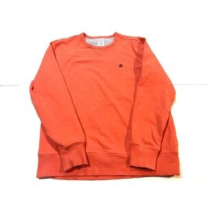 Brooks Brothers Mens Coral Sueded Cotton Jersey Pullover Sweatshirt Size Medium
